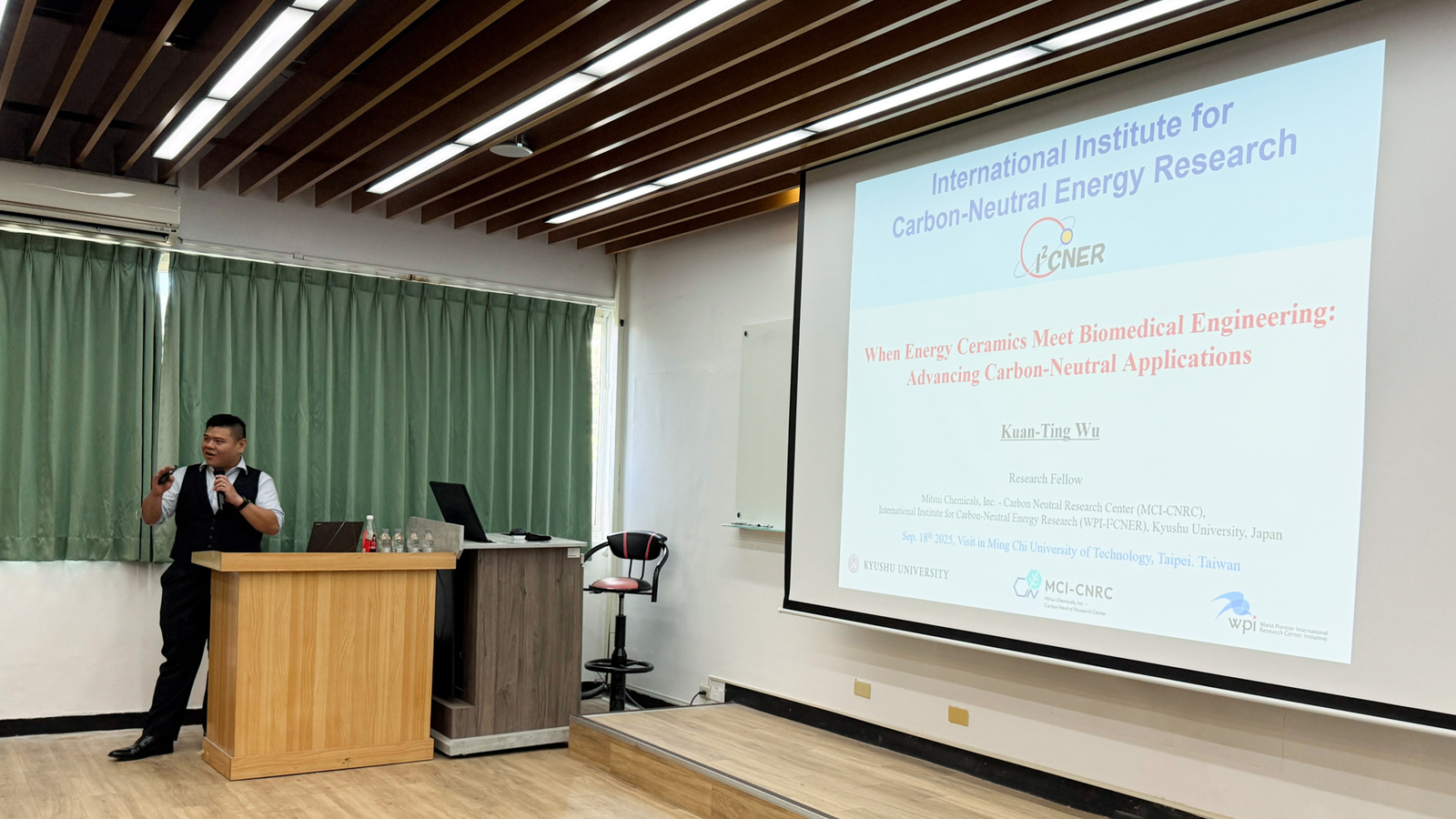 《When Energy Ceramics Meets Biomedical Engineering:Advancing Carbon-Neutral Applications​》Dr. Kuan-Ting WuImage